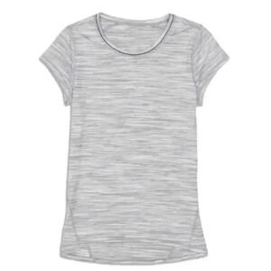 Lululemon Tiger Space Dye Meant To Move Short Sleeve Shirt Black/White